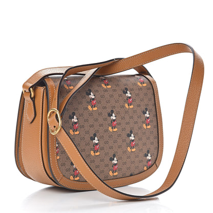 Gucci X DISNEY Mini Vintage GG Supreme Monogram Mickey Mouse Small Flap Messenger Bag Beige Vintage Sun Oil 3 of 11
