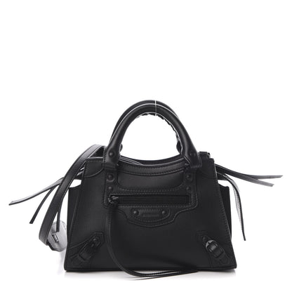 Balenciaga Smooth Calfskin Neo Classic Black Hardware Mini City Black 1 of 11