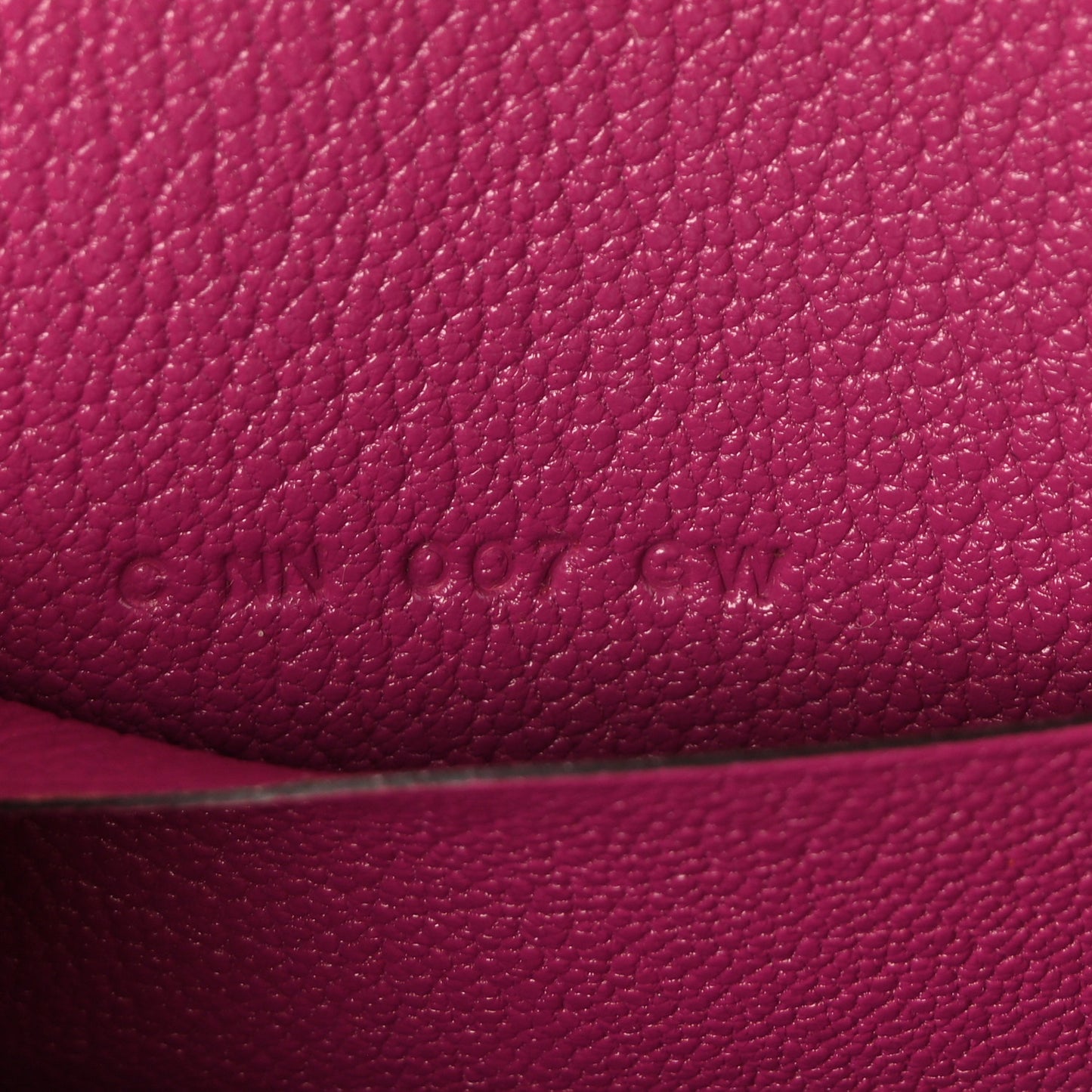 Chevre Mysore Enamel Mini Cinhetic Wallet  Rose Pourpre