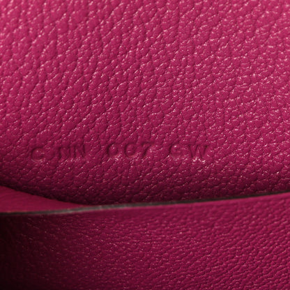 Hermes Chevre Mysore Enamel Mini Cinhetic Wallet  Rose Pourpre 7 of 11