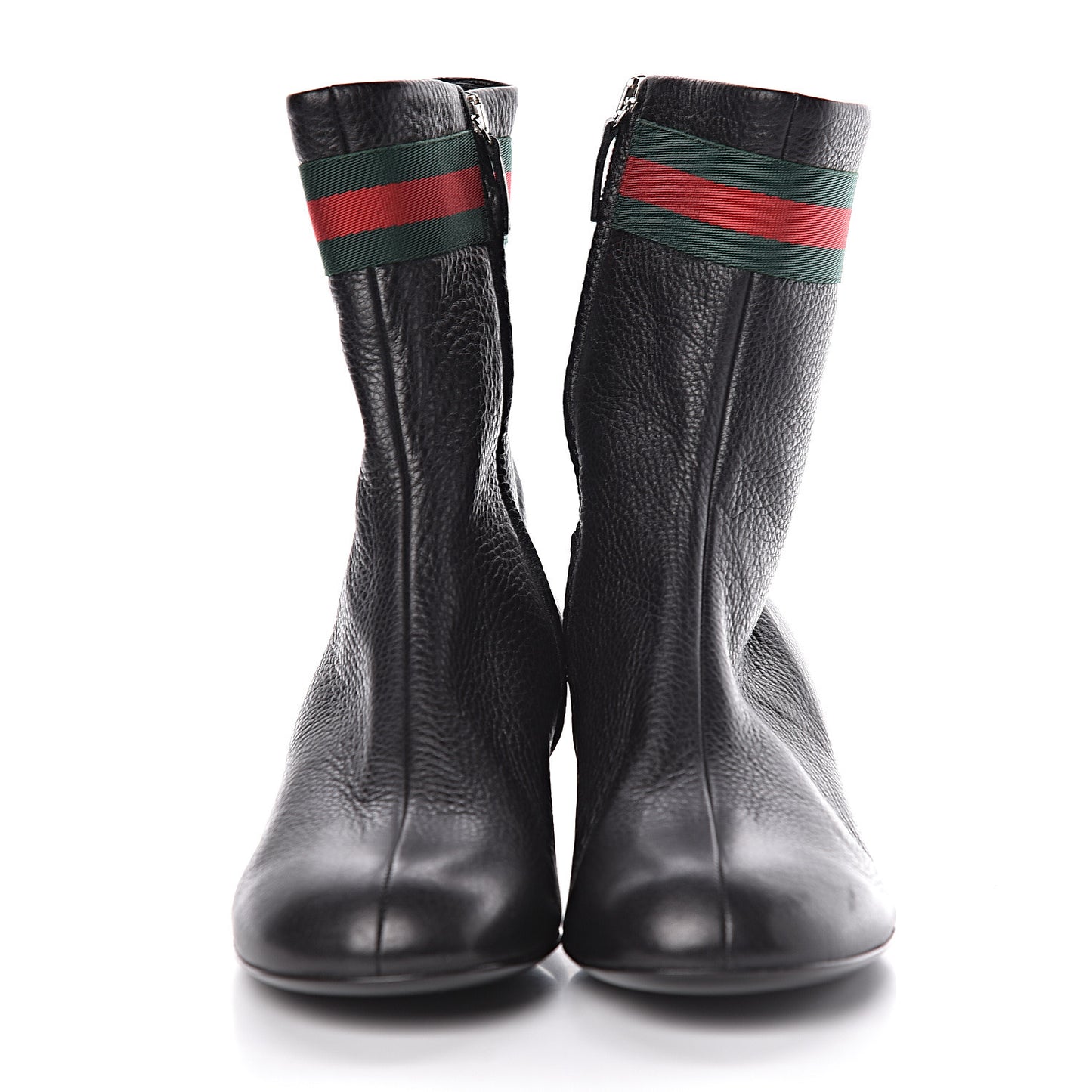 Calfskin Web Libeccio Boots 38.5 Black