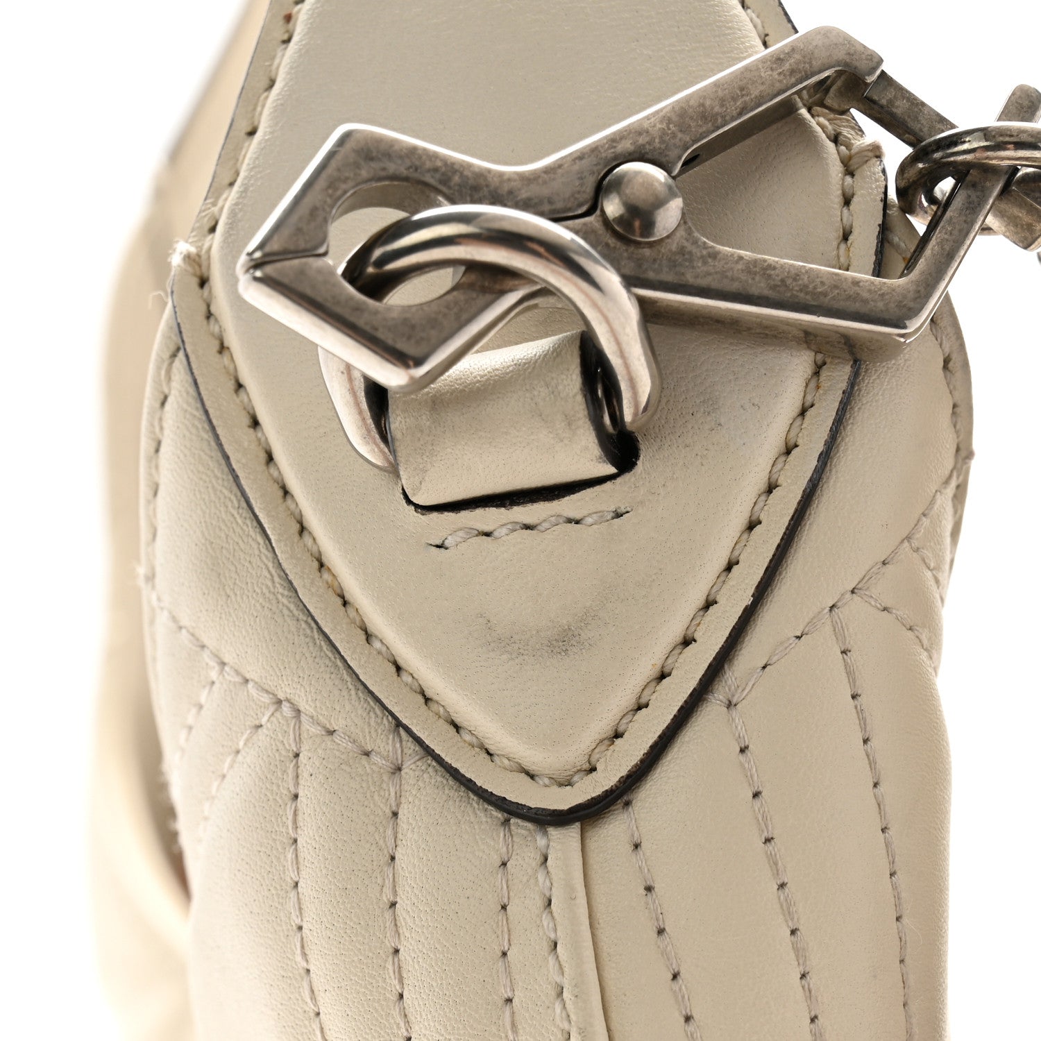 Gucci Calfskin Web Quilted Small Dionysus Hobo White 11 of 13