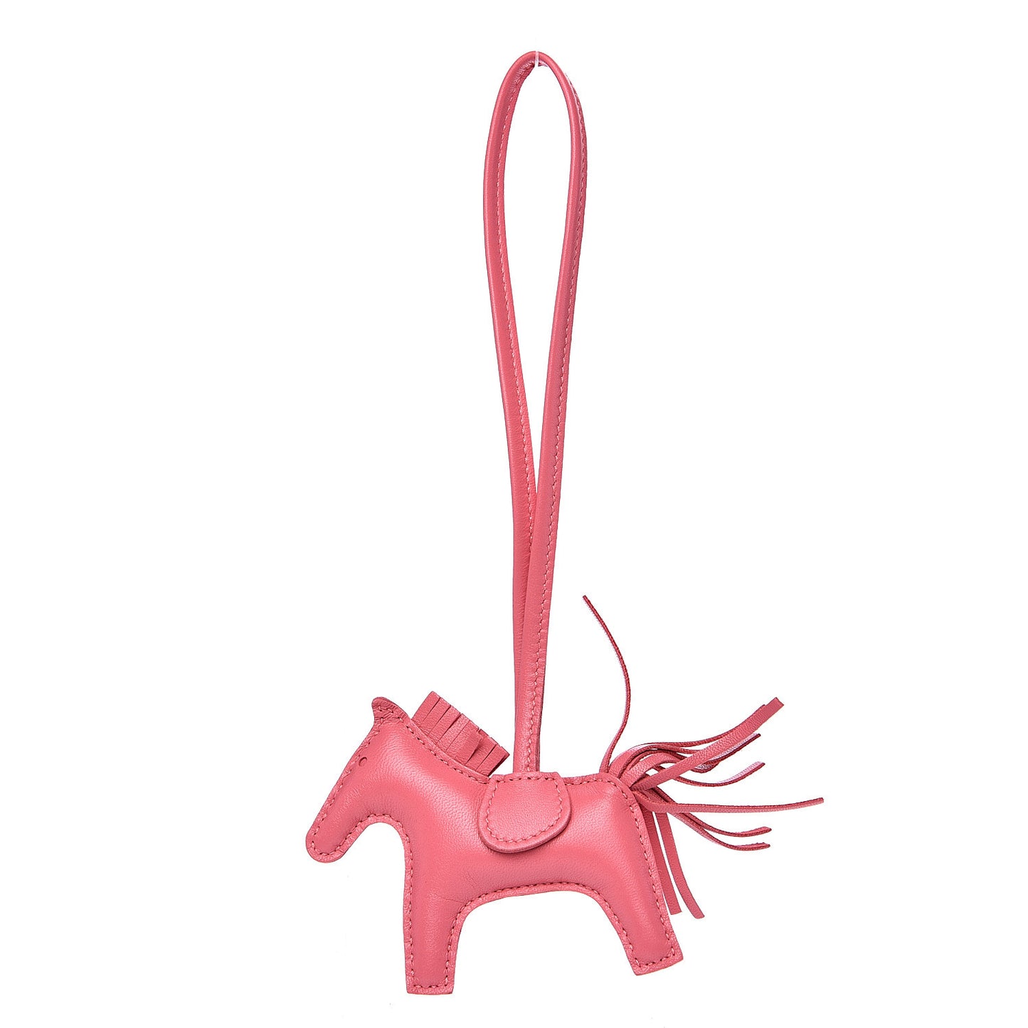 Milo Lambskin Grigri Rodeo Horse Bag Charm PM Rose Azalee