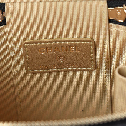 Chanel Lambskin Quilted Pearl Crush Box With Chain Black 5 of 8