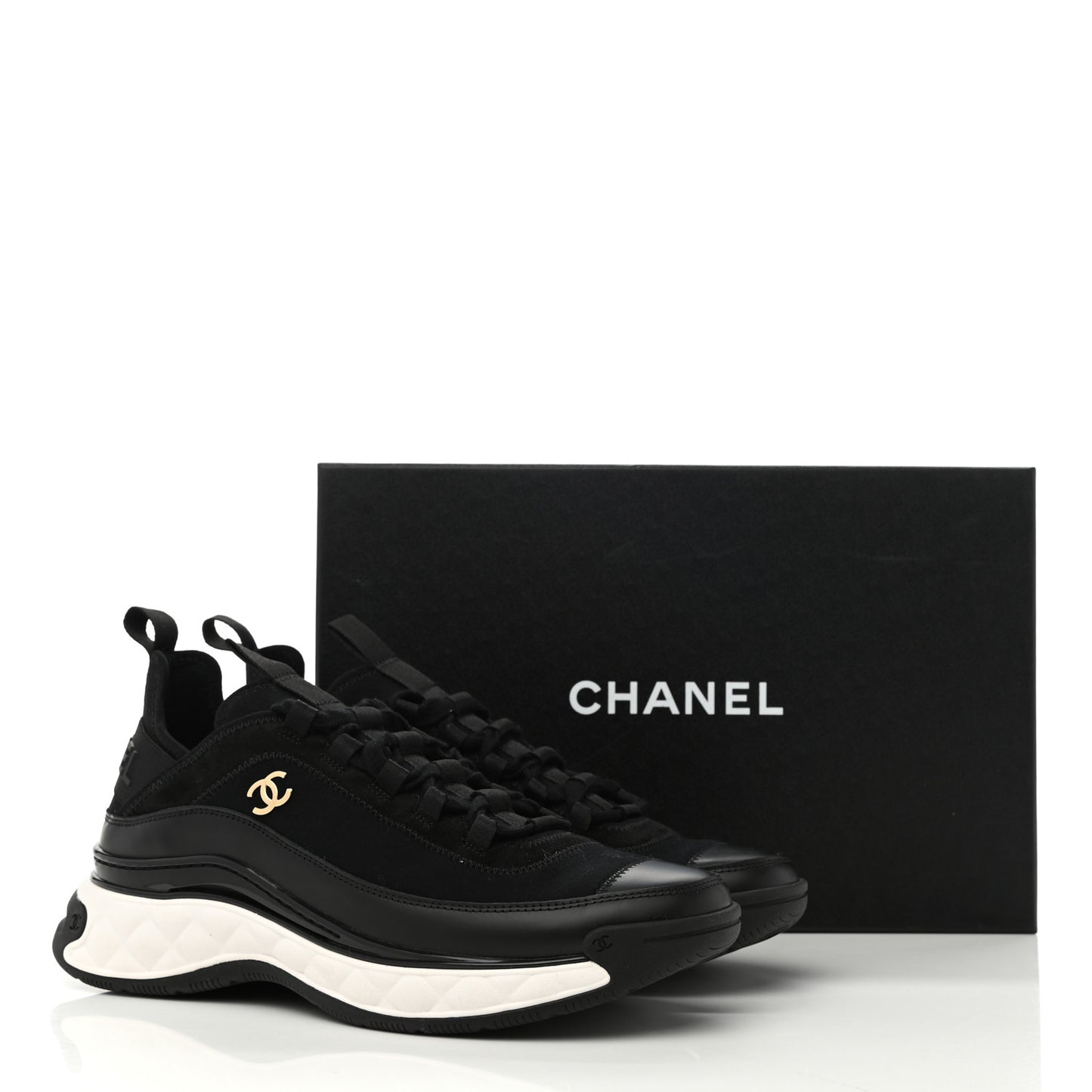 Fabric Suede CC Sneakers 40 Black