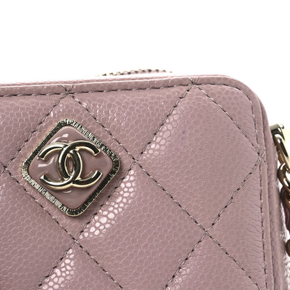 Chanel Caviar Quilted Clutch With Chain Light Pink 12 of 13