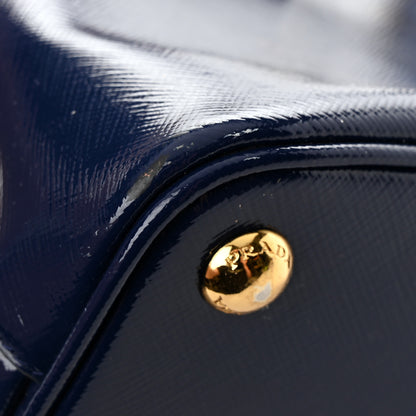 Prada Saffiano Vernice Small Promenade Tote Royal 14 of 14