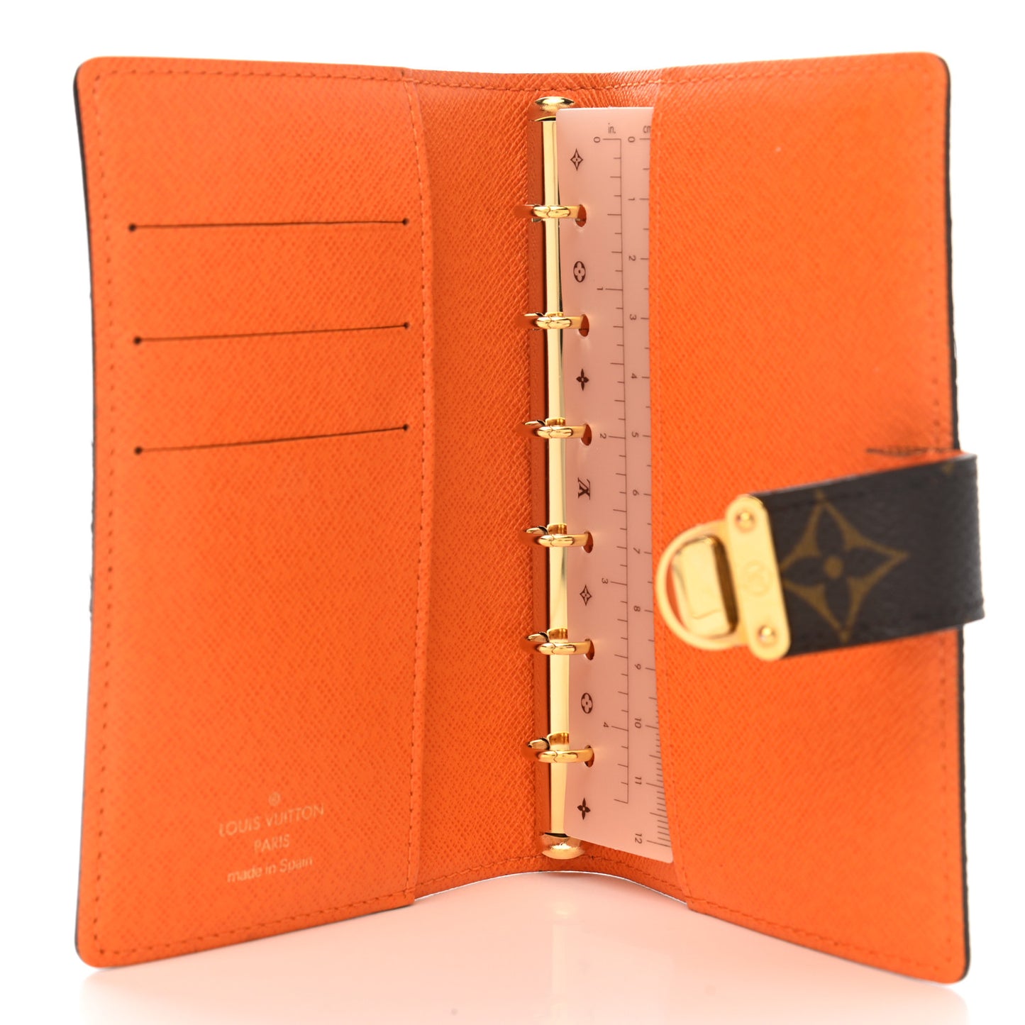 Monogram Koala Small Ring Agenda PM Orange