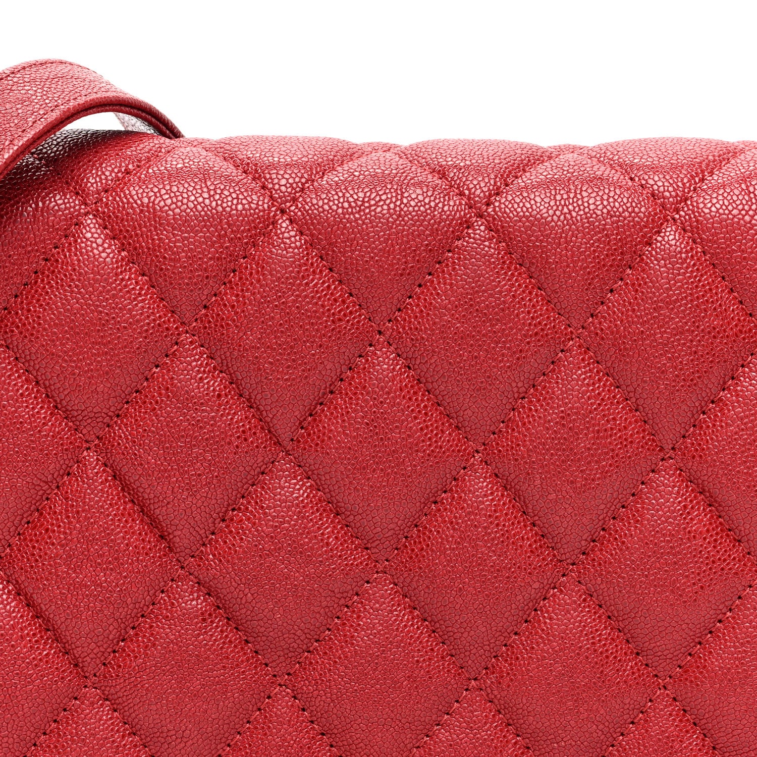 Chanel Caviar Quilted Boy Wallet On Chain WOC Red 8 of 10