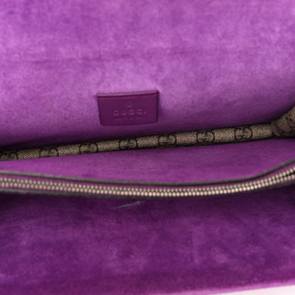 Gucci GG Supreme Monogram Embroidered Small Dionysus Shoulder Bag Purple 5 of 16