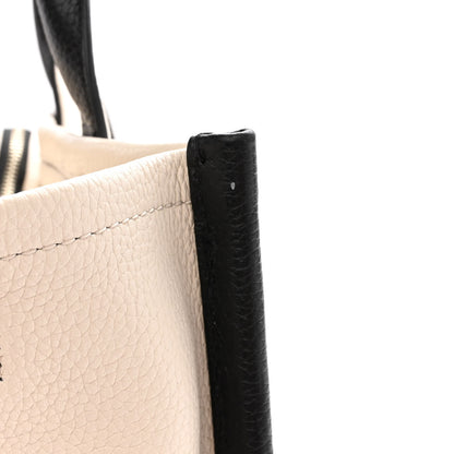Marc Jacobs Grained Calfskin Small The Tote Bag Ivory Black 12 of 12