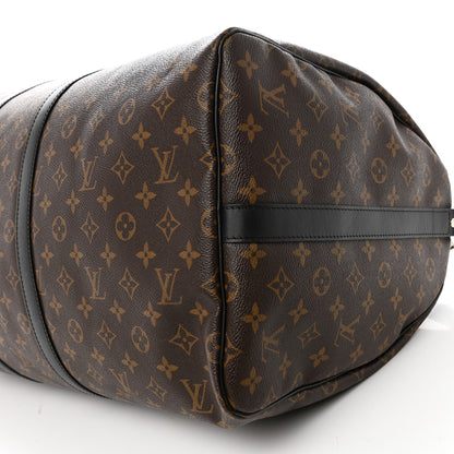 Louis Vuitton Monogram Macassar Keepall Bandouliere 55 9 of 9