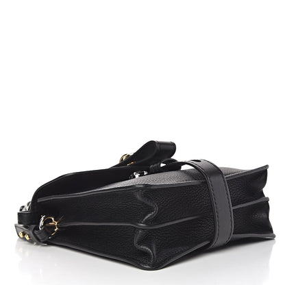 Chloe Shiny Grained Calfskin Small Aby Day Shoulder Bag Black 4 of 10