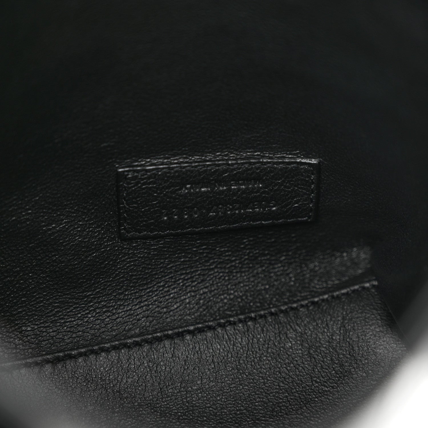 Saint Laurent Calfskin Crocodile Embossed Paris Mini Toy Shopper Tote Black 7 of 10