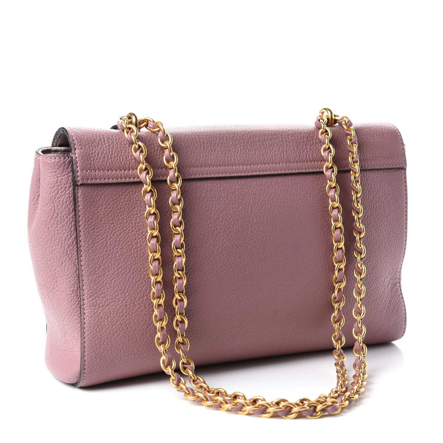 Calfskin Goat Medium Lily Flap Dark Blush