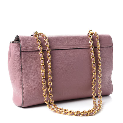 Mulberry Calfskin Goat Medium Lily Flap Dark Blush 3 of 14