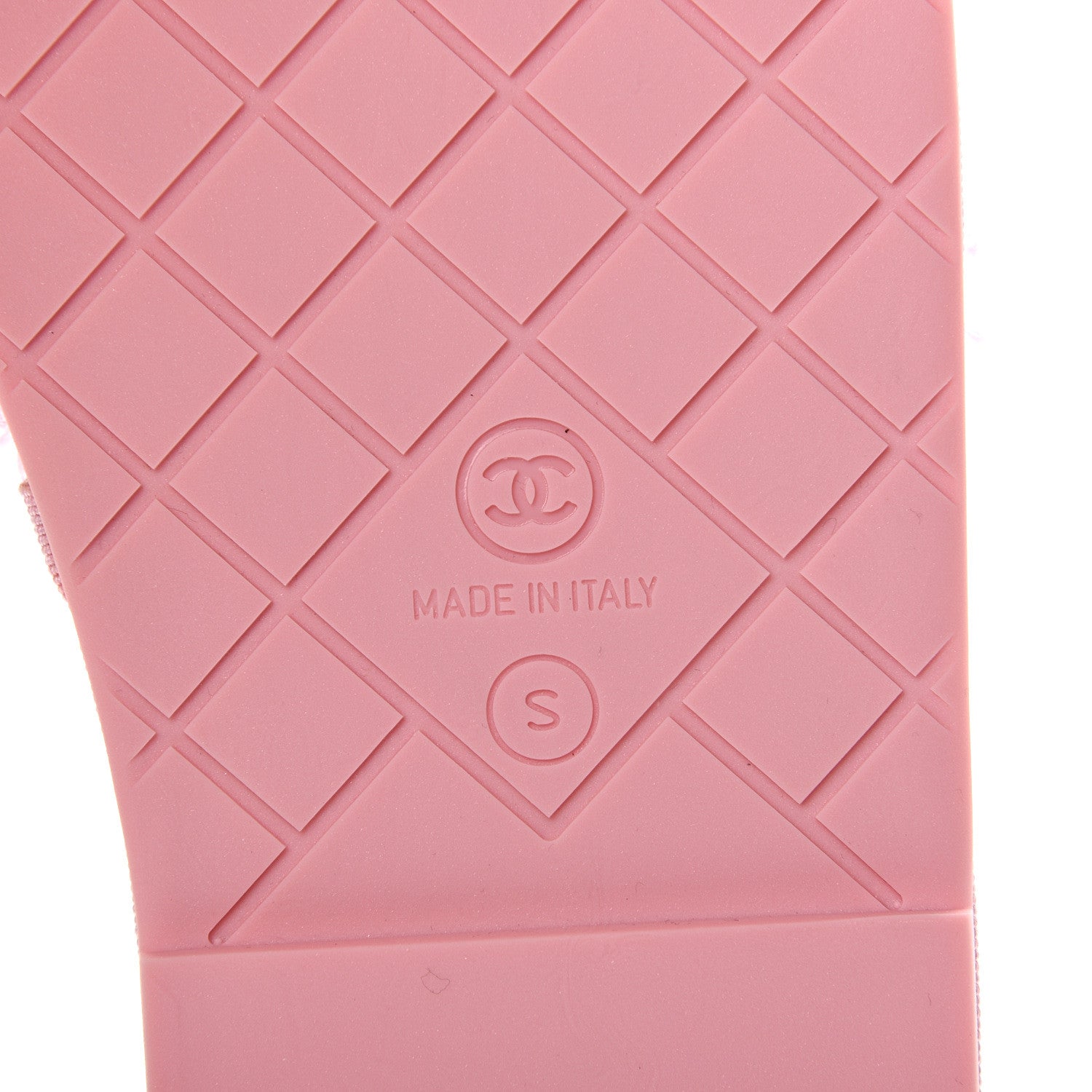 Chanel Tweed CC Flat Mules S Pink 7 of 8