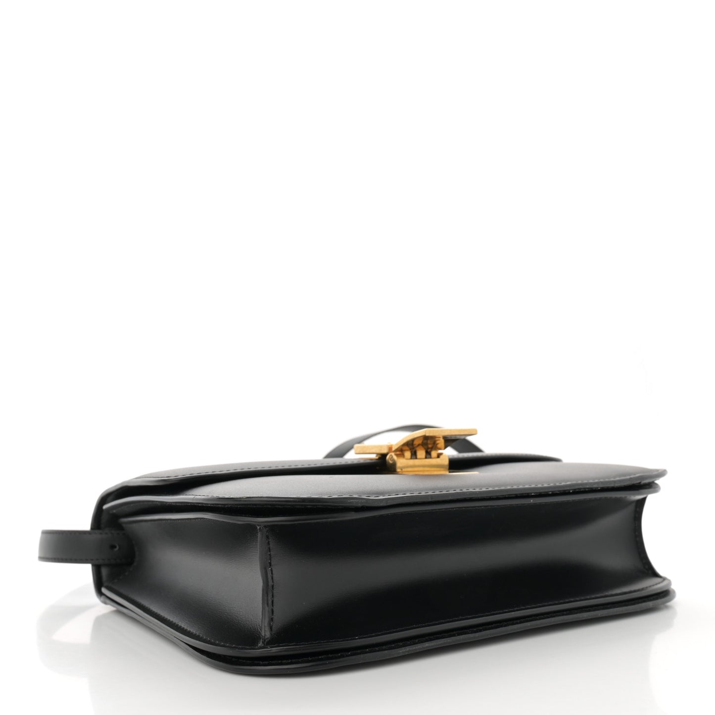 Liege Calfskin Medium Classic Box Flap Bag Black