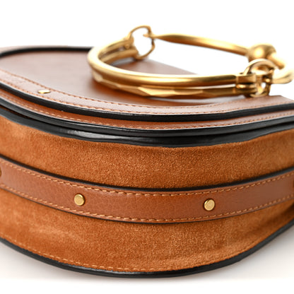 Chloe Calfskin Suede Medium Nile Bracelet Bag Caramel 10 of 10