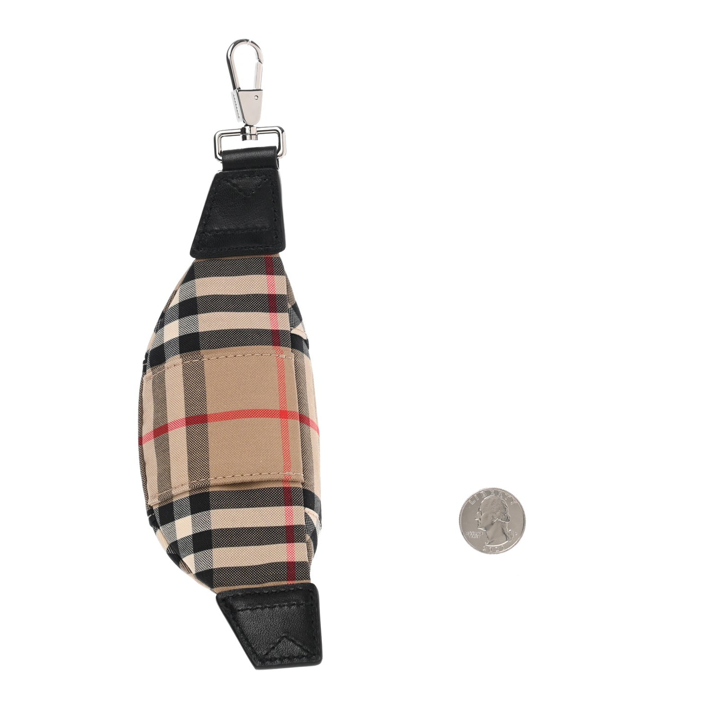 Cotton Vintage Check Sonny Bum Bag Keychain Charm Archive Beige