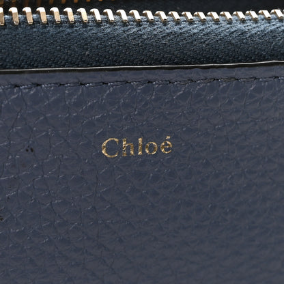 Chloe Calfskin Alphabet Purse Wallet Blue 6 of 7
