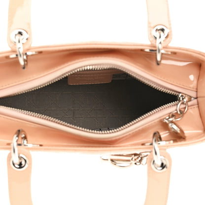 Christian Dior Patent Cannage Medium Lady Dior Light Pink 5 of 11