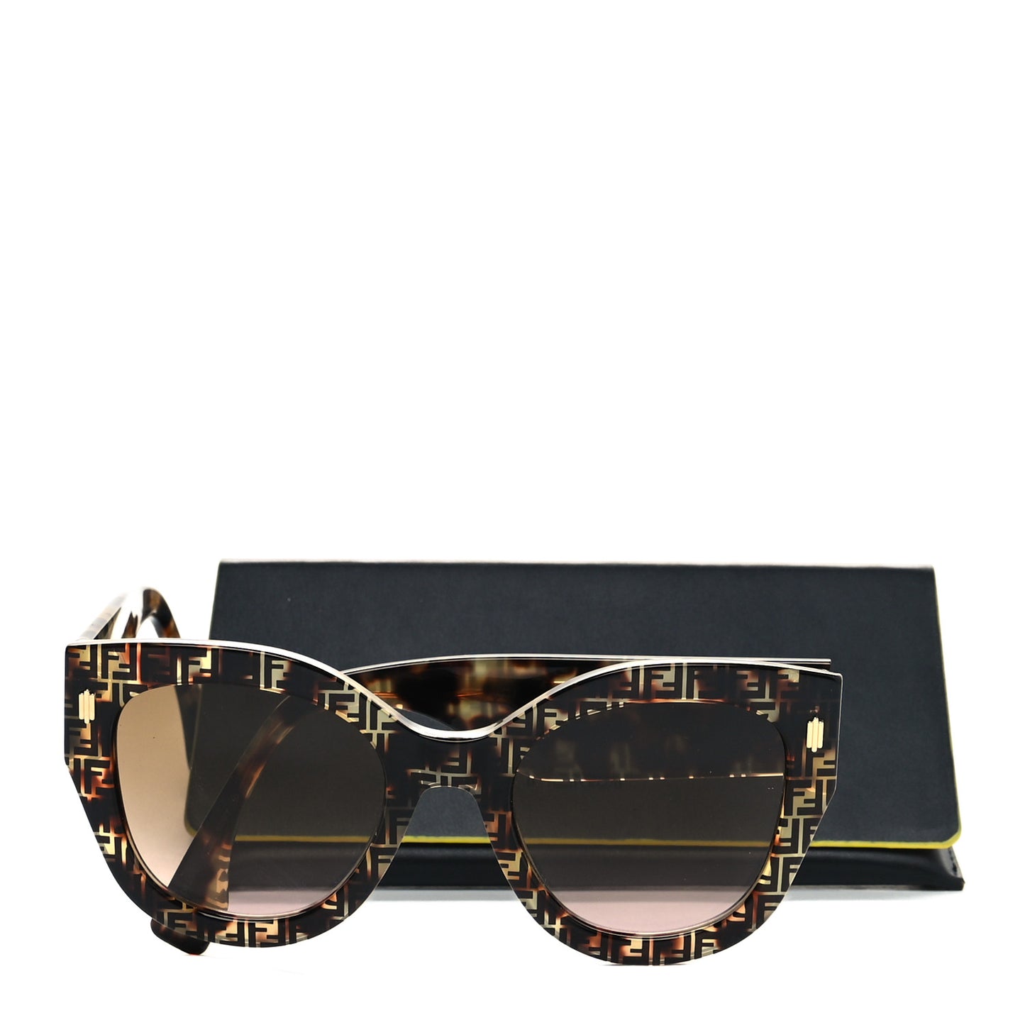 Acetate Fendi Roma Cat Eye Sunglasses FF 0435/S Havana
