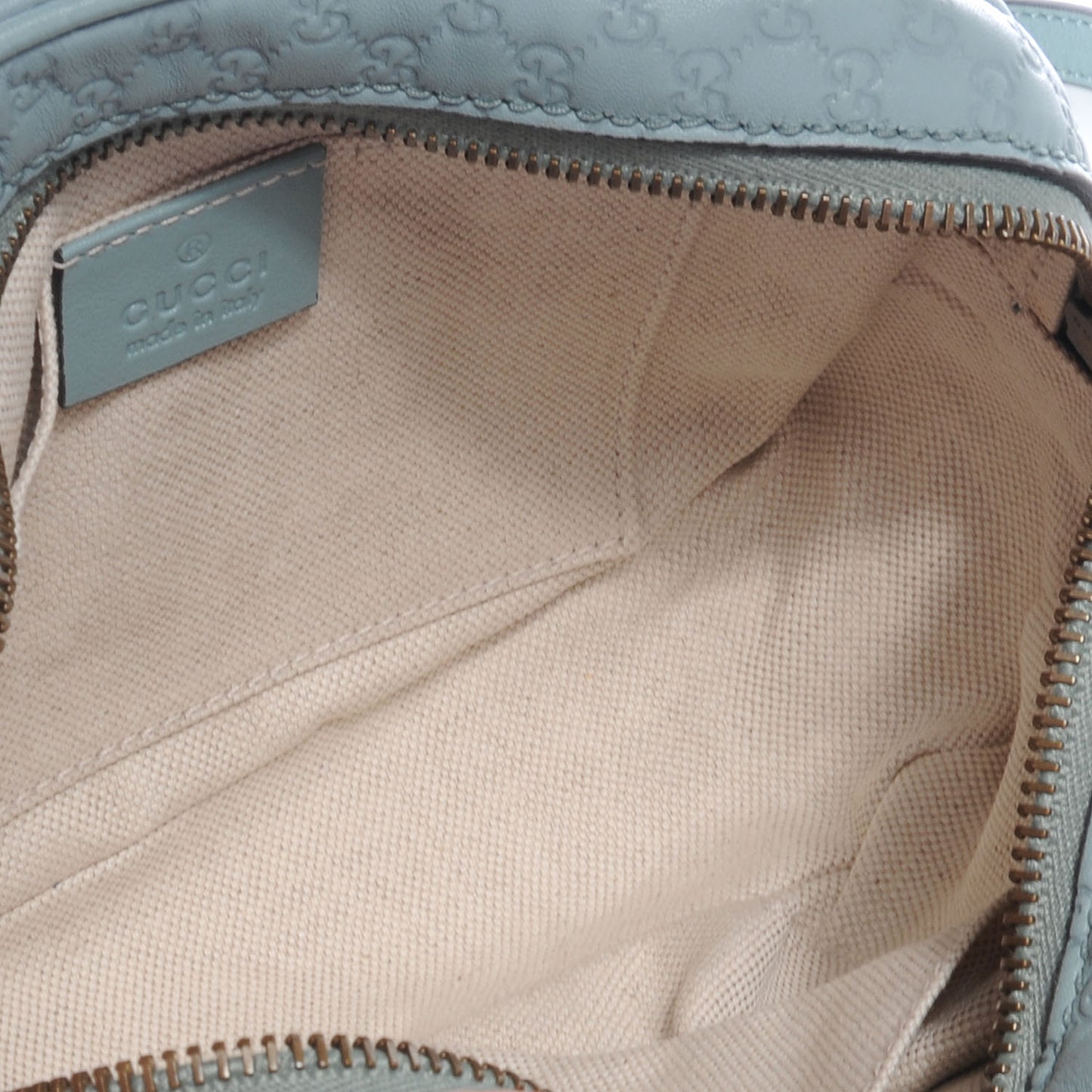 Soft Microguccissima Sunshine Disco Crossbody Bag Blue