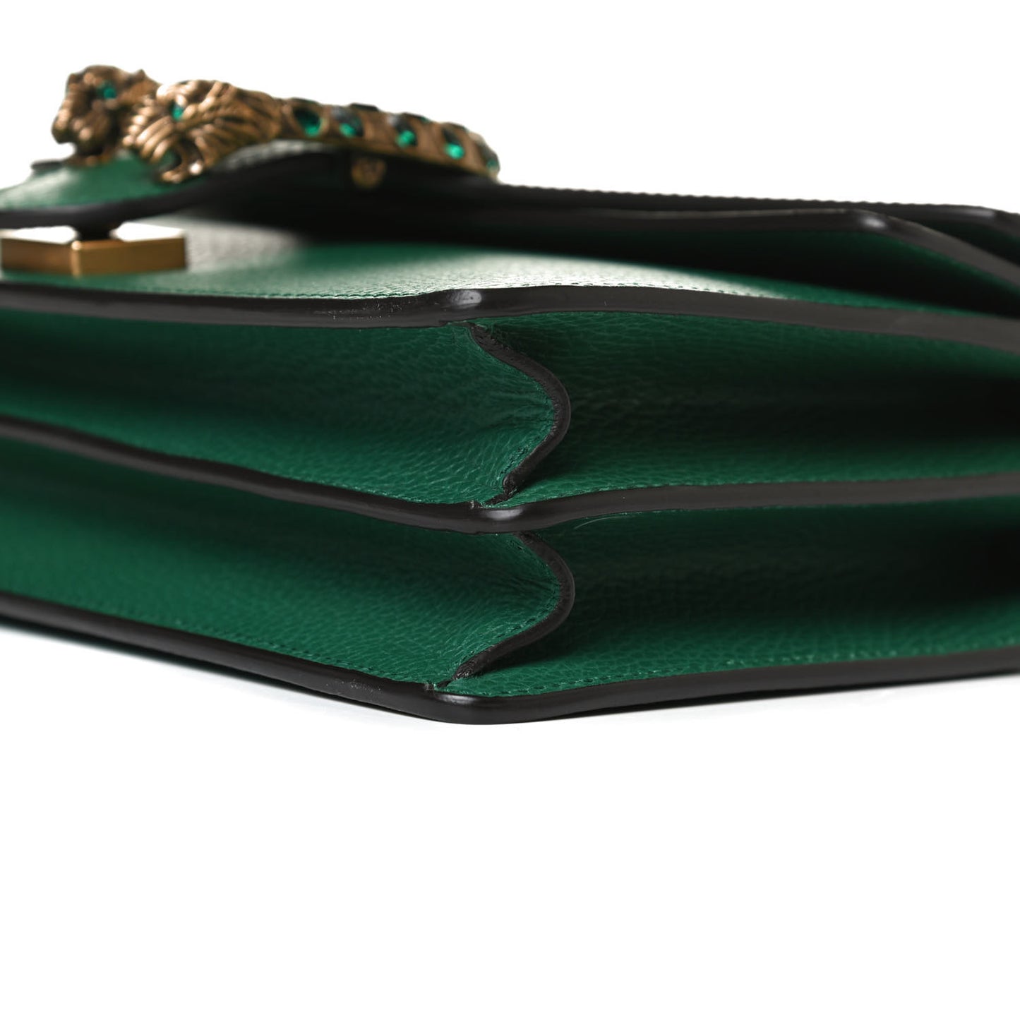Pebbled Calfskin Small Dionysus Shoulder Bag Emerald