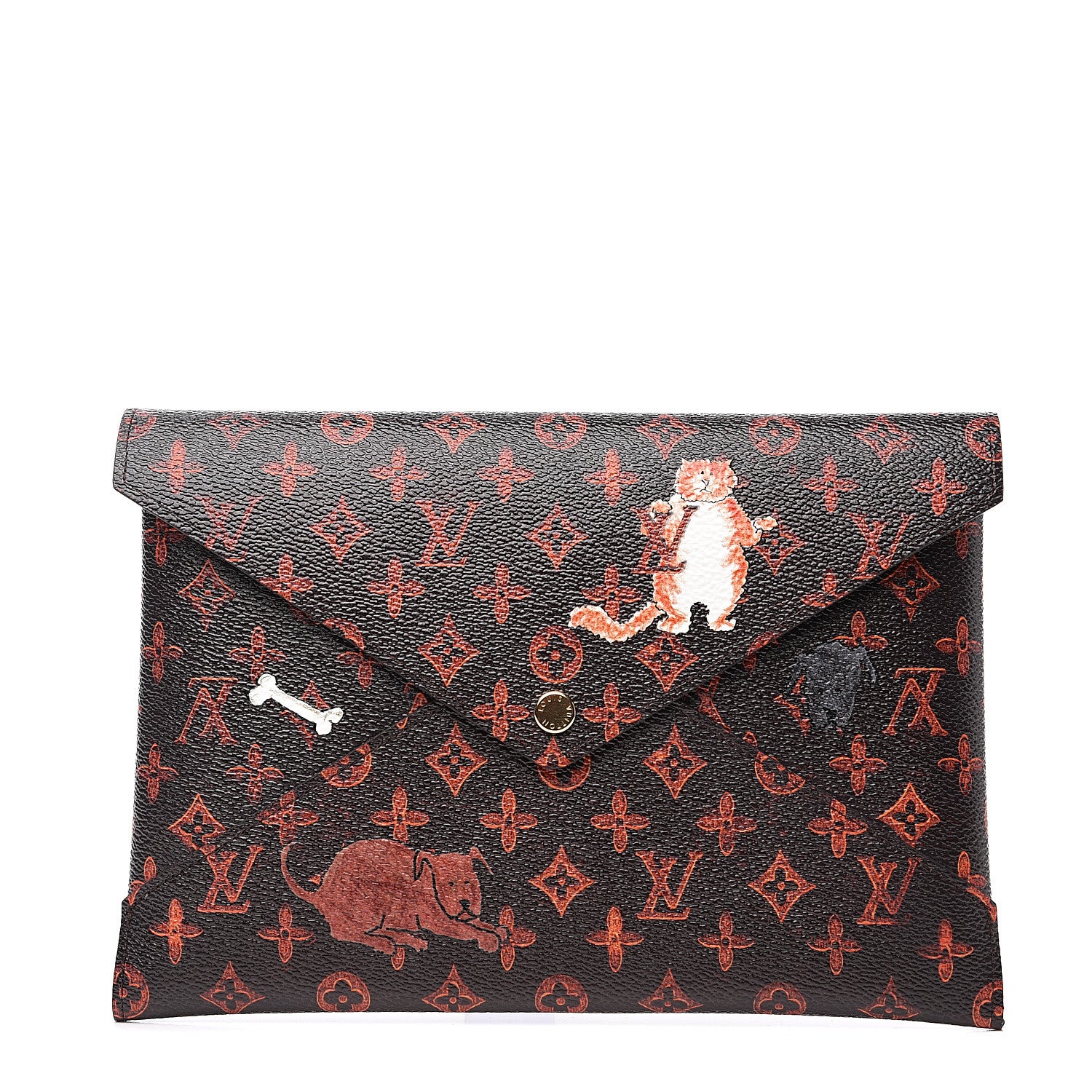 Louis Vuitton Catogram Large Kirigami Pochette Marron 1 of 7