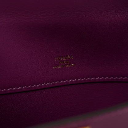 Hermes Swift Kelly Cut Clutch Pochette Anemone 6 of 6