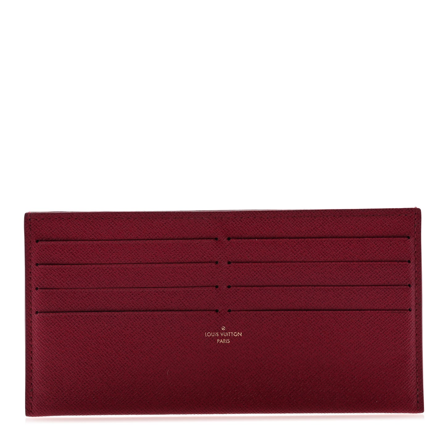 Calfskin Felicie Card Holder Insert Fuchsia