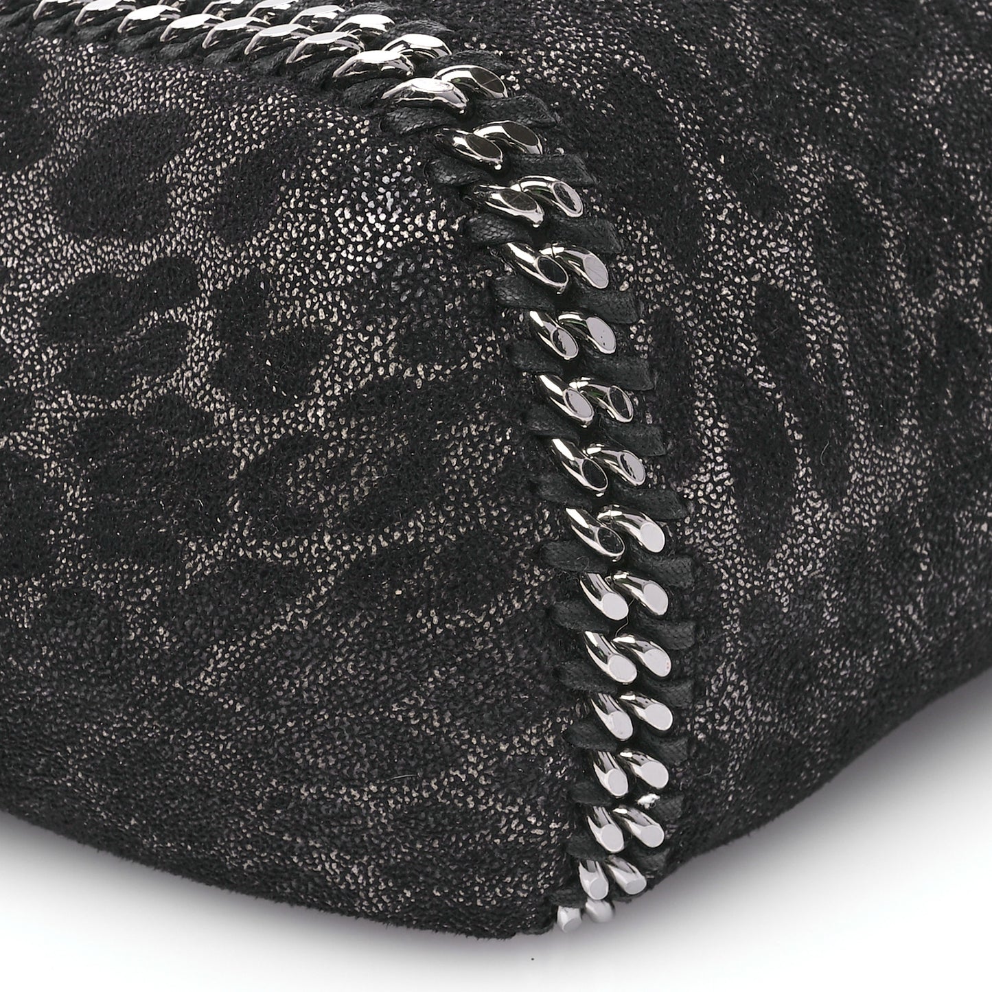 Leopard Shaggy Deer Falabella Reversible Tote Grey