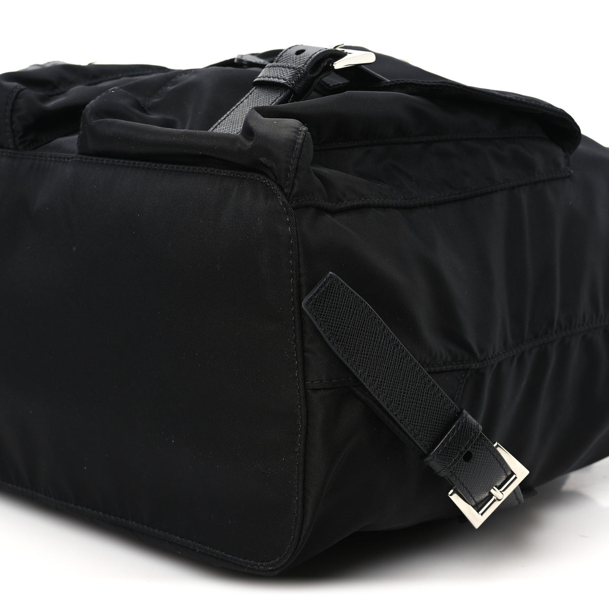 Prada Tessuto Nylon Saffiano Medium Backpack Black 10 of 10