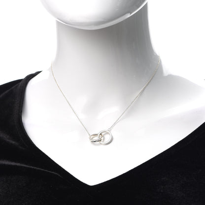 Tiffany Sterling Silver 1837 Interlocking Circles Pendant Necklace 2 of 6