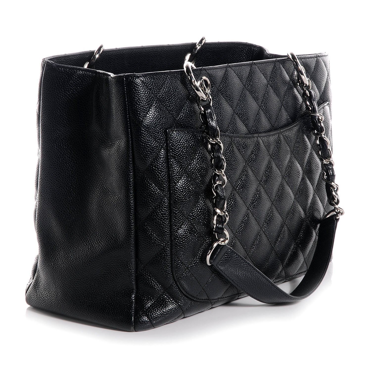 Chanel Caviar Grand Shopping Tote GST Black 4 of 7