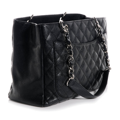 Chanel Caviar Grand Shopping Tote GST Black 4 of 7
