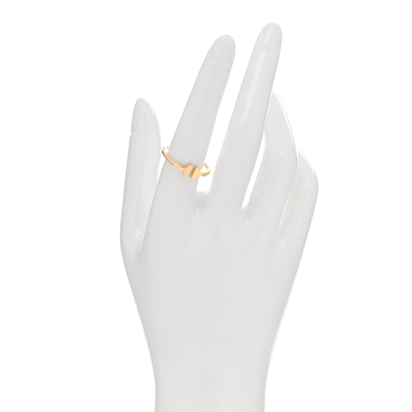 18K Yellow Gold T Wire Ring 58 8.25
