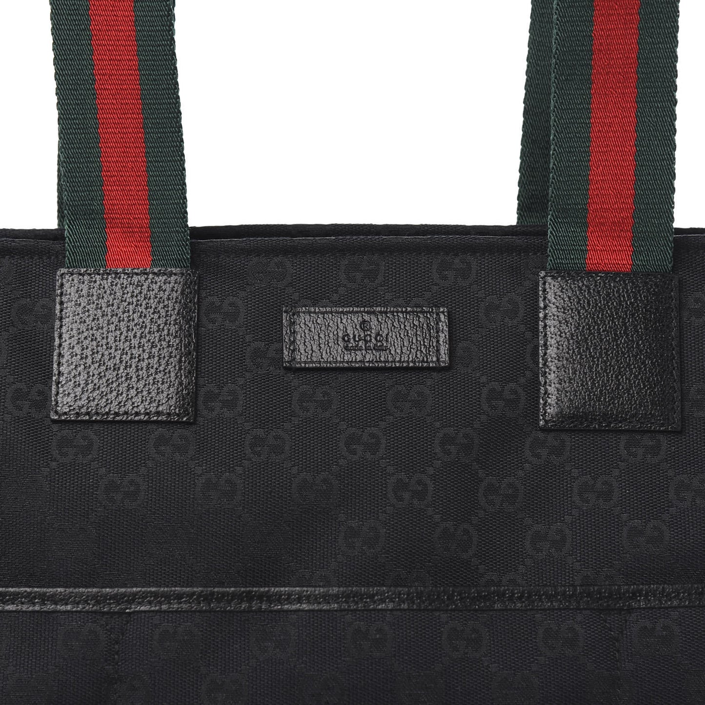 Monogram Web Large Diaper Tote Black