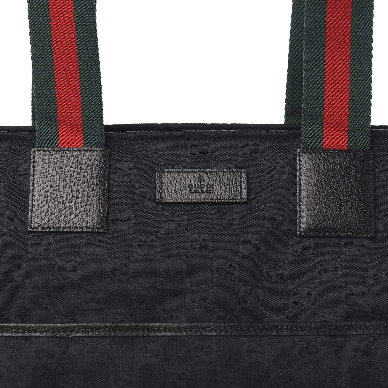 Gucci Monogram Web Large Diaper Tote Black 10 of 11
