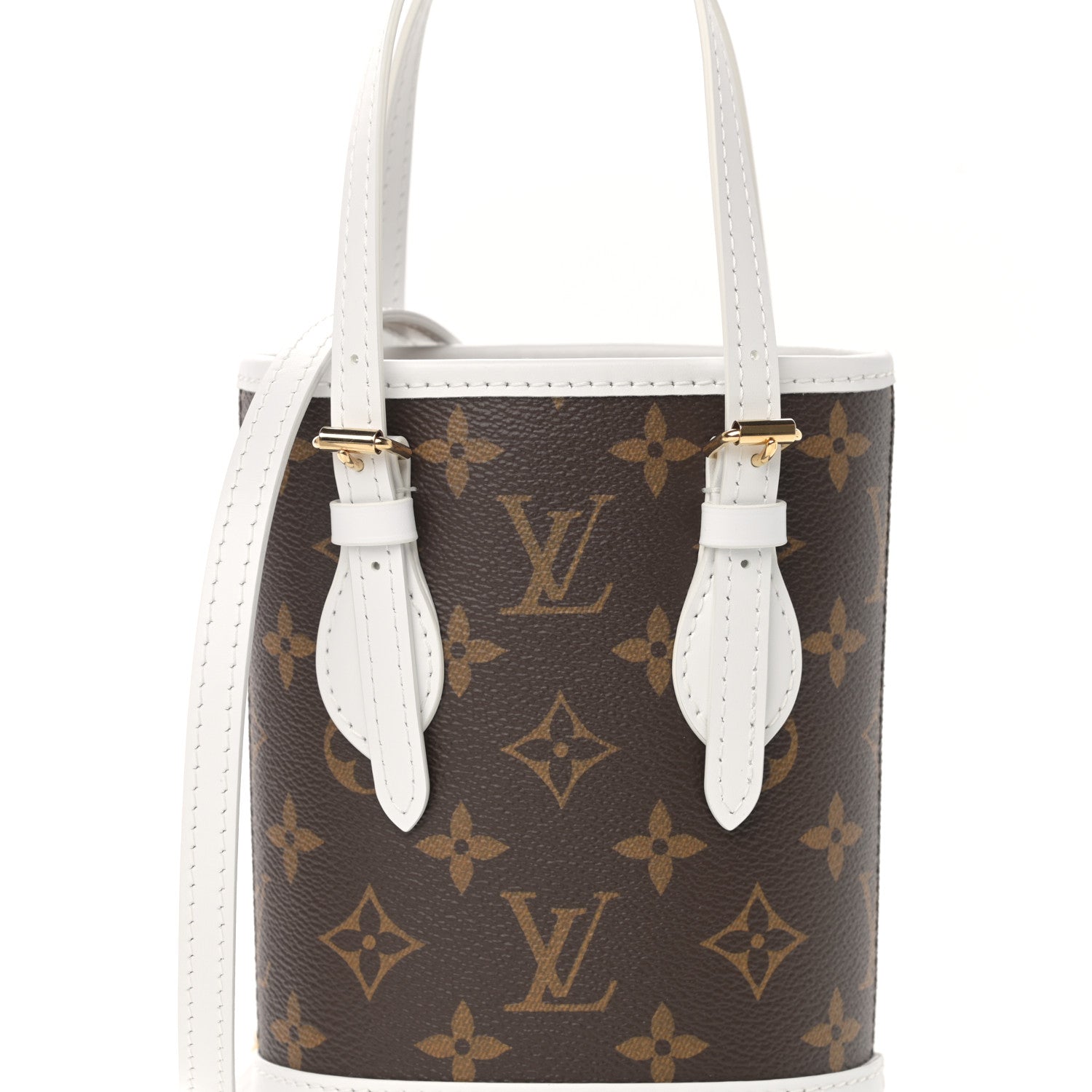 Louis Vuitton Monogram LV Match Nano Bucket Bag White 10 of 13