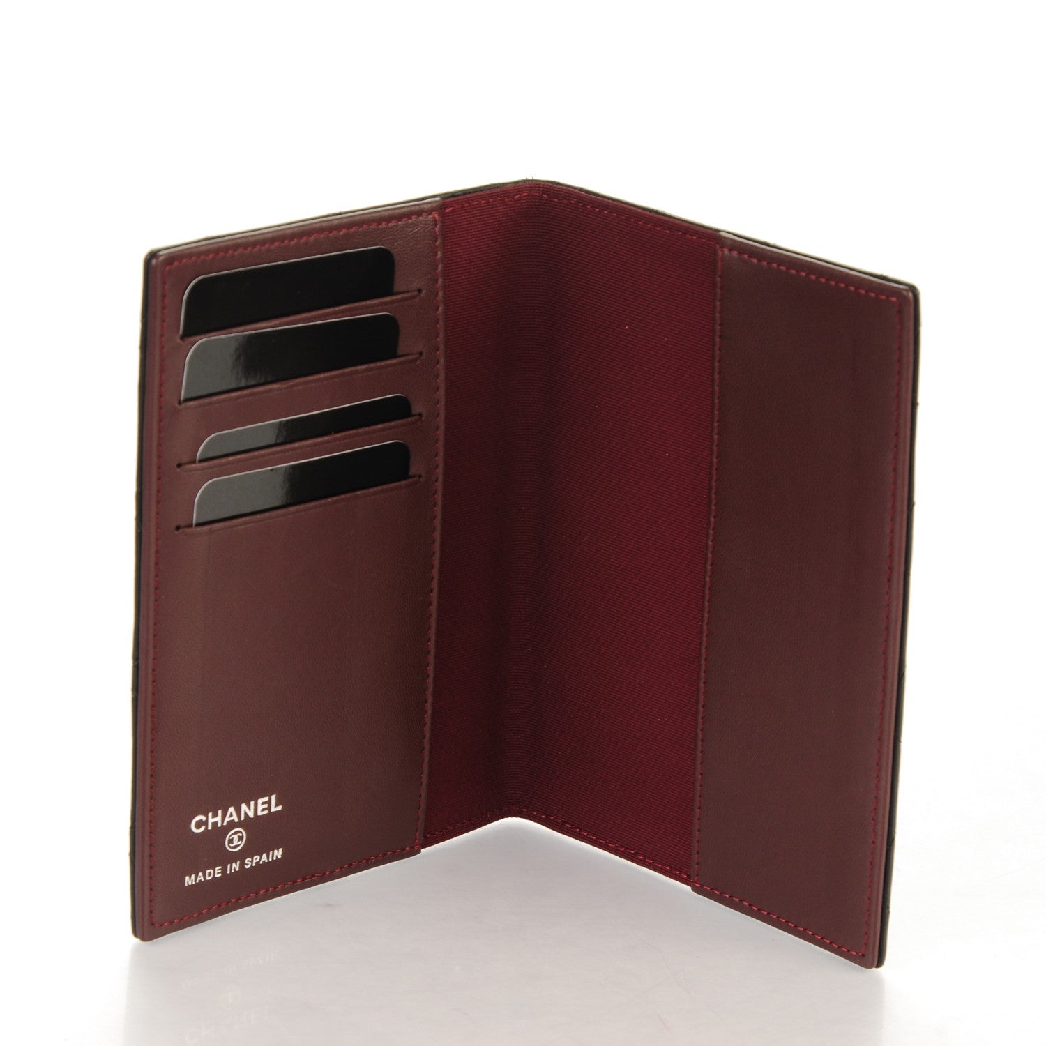 Chanel Lambskin Quilted Passport Holder Black 5 of 7