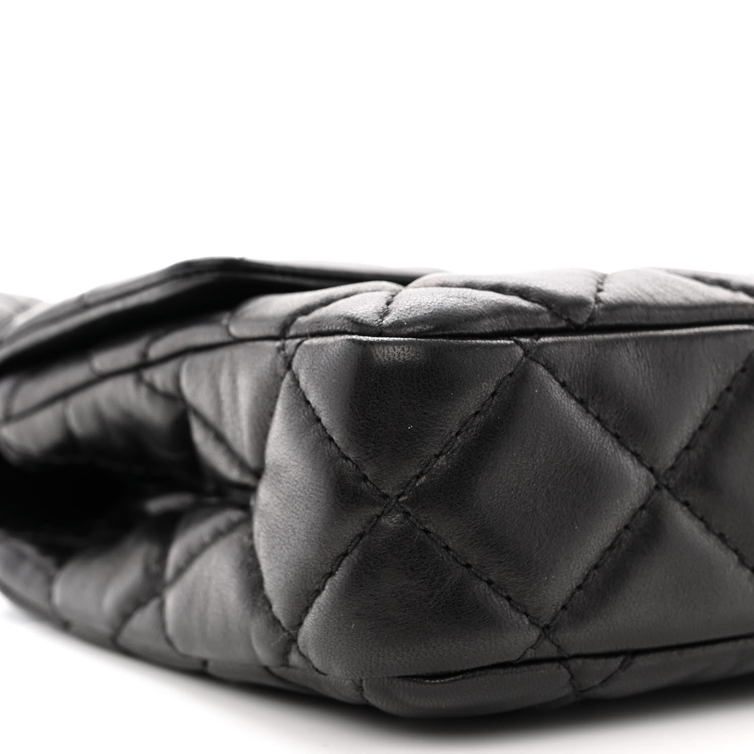 Chanel Lambskin Quilted Large Roll 2.55 Reissue Clutch Black 9 of 11
