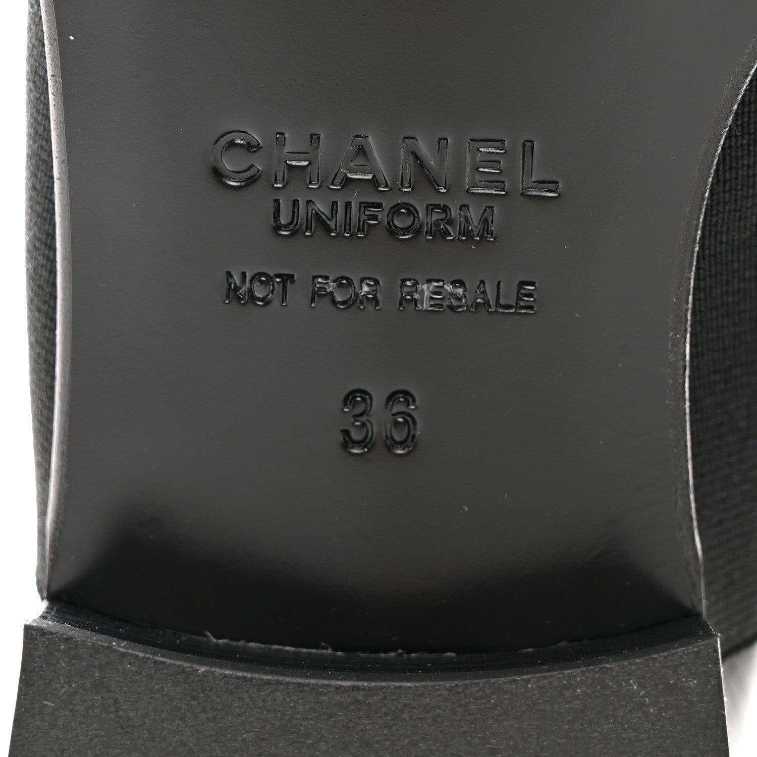 Chanel Calfskin Elastic Lace Up Cap Toe CC Loafers 36 Black 8 of 9