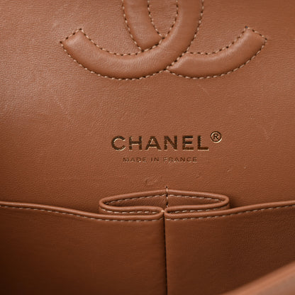 Chanel Lambskin Quilted Medium Double Flap Brown 6 of 14