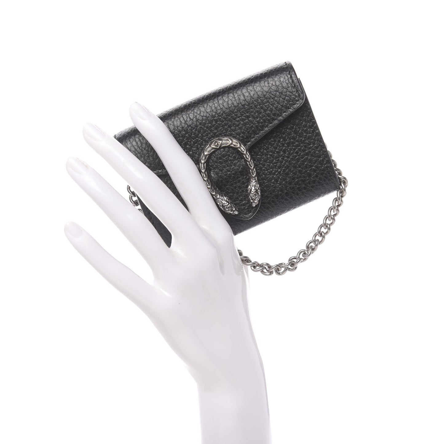 Calfskin Dionysus Coin Purse Black