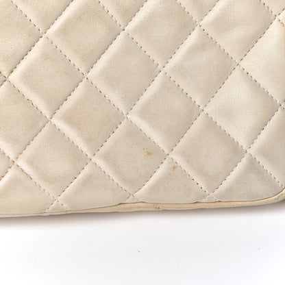 Chanel Lambskin Quilted Tassel Camera Case Pouch White 13 of 17