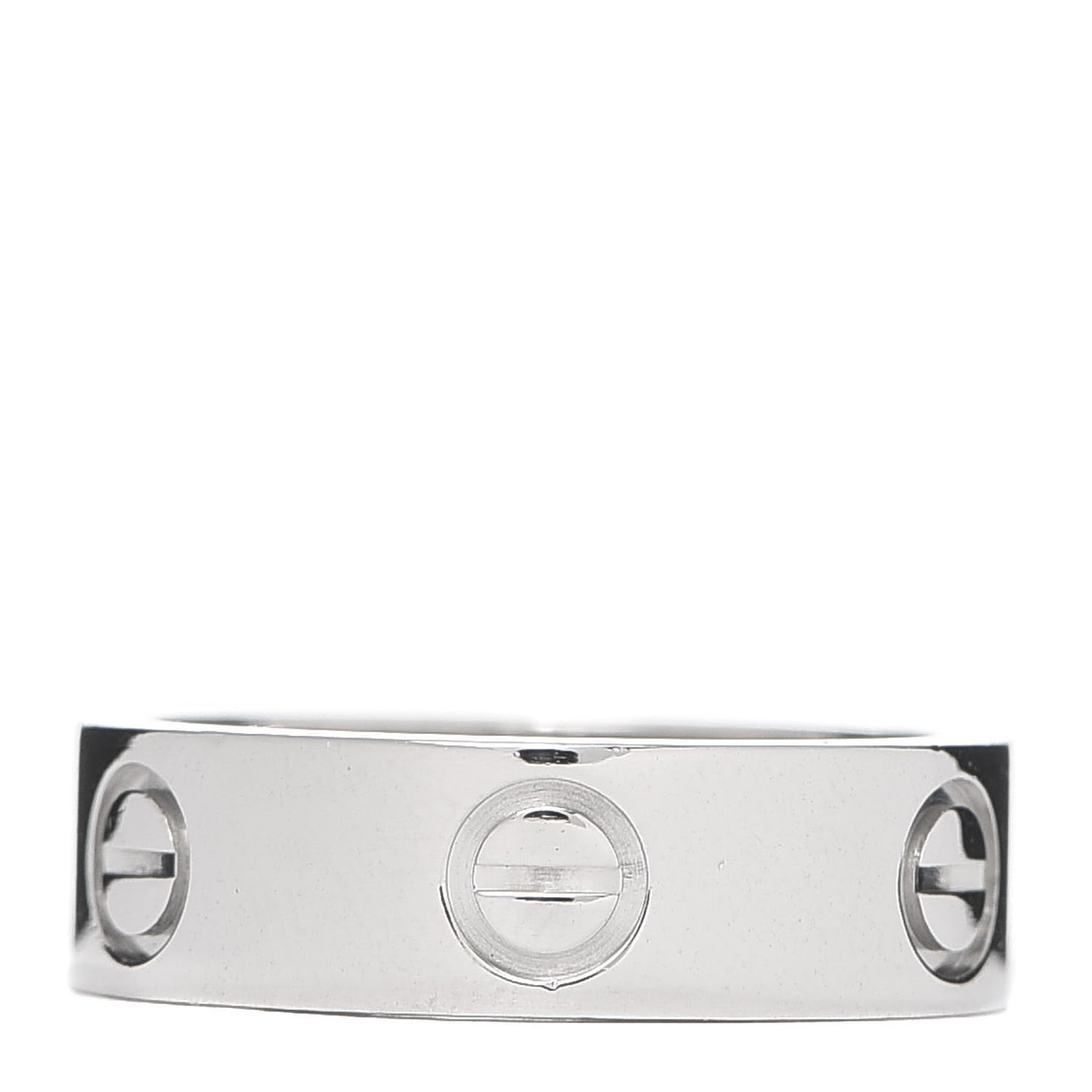 Platinum 5.5mm LOVE Ring 50 5.25