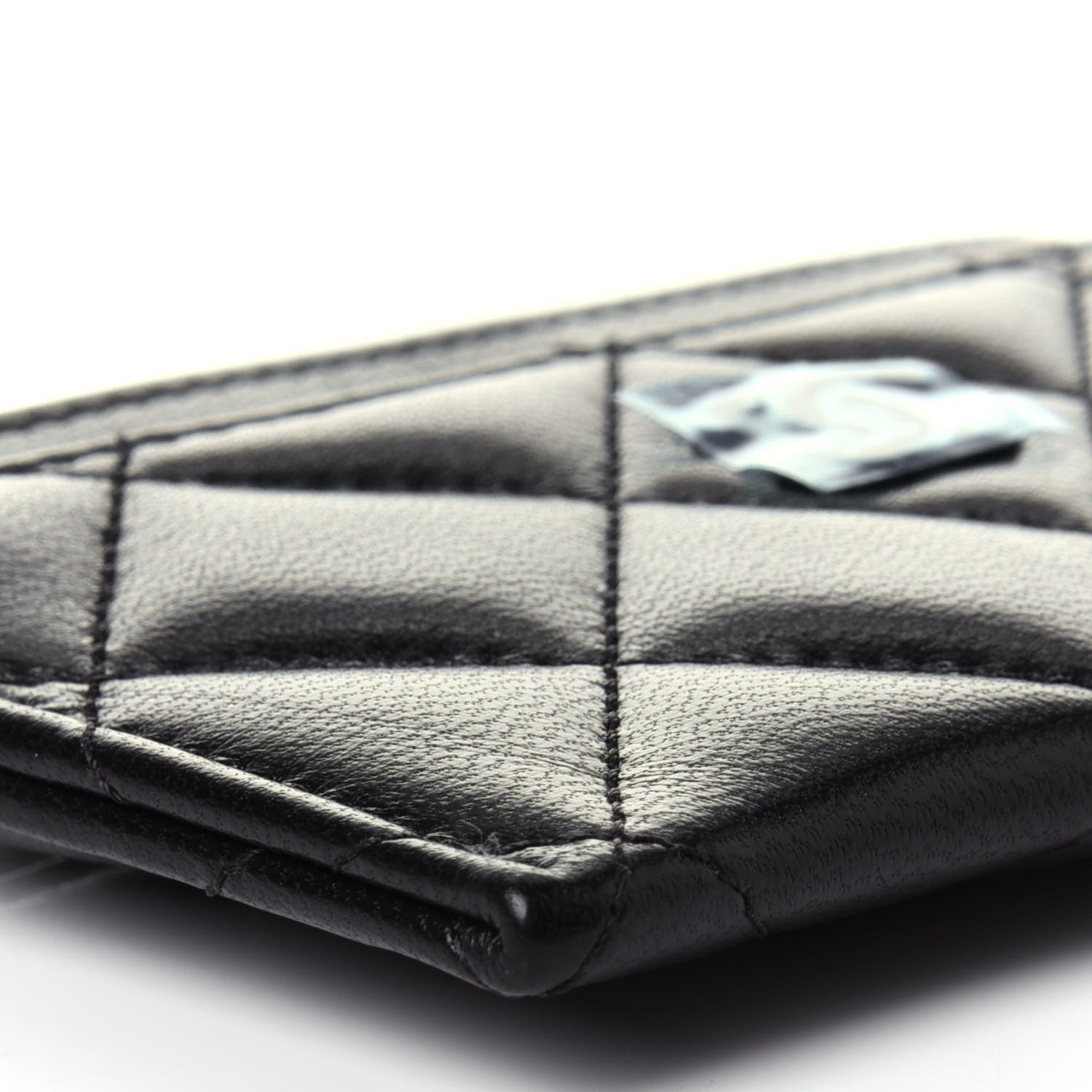 Chanel Lambskin Quilted Card Holder So Black 9 of 11