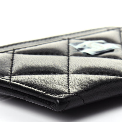 Chanel Lambskin Quilted Card Holder So Black 9 of 11
